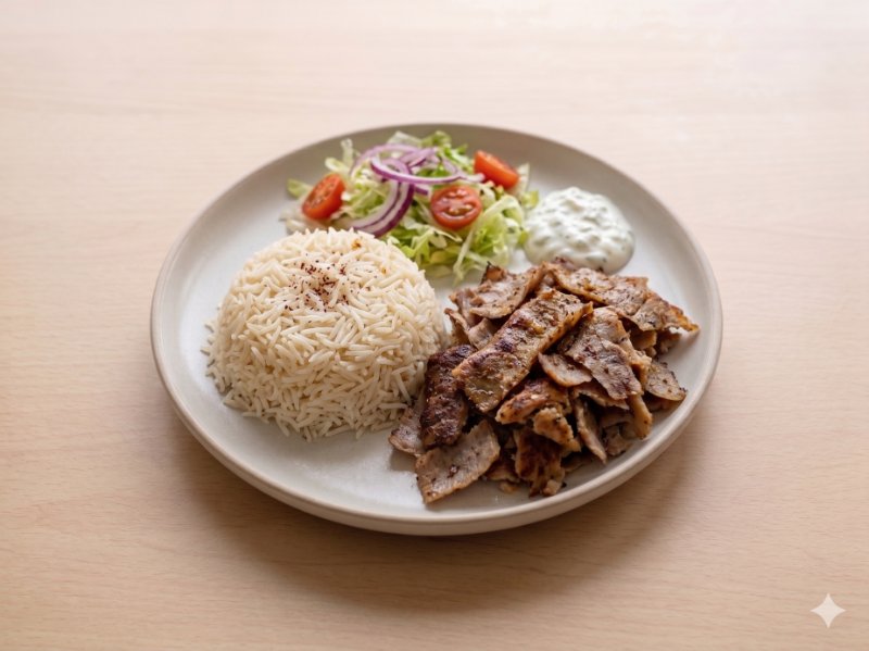 Kebab with Rice